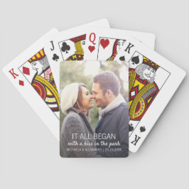 Par-foto där allt började Personlig Casinokort