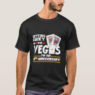 Par gift 10 år Vegas 10Th Bröllop Annive T Shirt