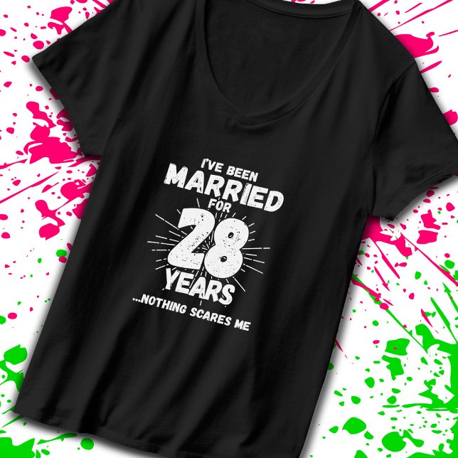Par, gift 28 år, ynka 28 år t shirt (Celebrate your 28 year anniversary milestone with our t-shirt designed to get laughs! -Teemixer)