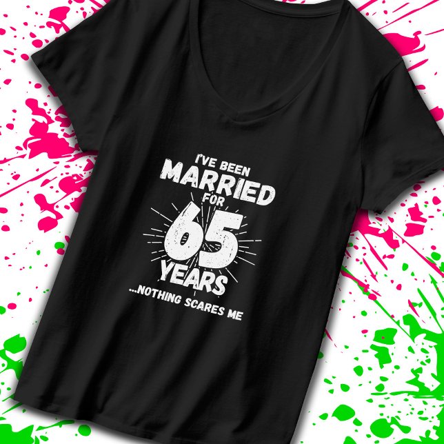 Par, gift 65 år - nutida 65e t shirt (Celebrate your 65 year anniversary milestone with our t-shirt designed to get laughs! -Teemixer)