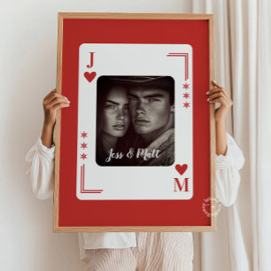 Par Gift, Western Personlig för visitkort Poster