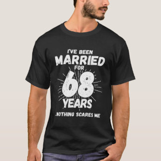 Par gifta 68 år - Roligt 68-års bröllopsjubileum T Shirt