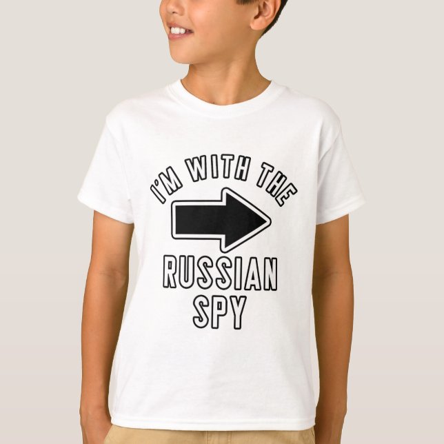 Par Halloween Costume jag är med ryska Spy T Shirt (Framsida)