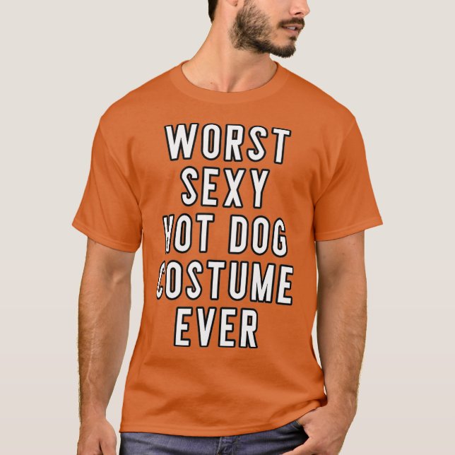 Par Halloween Costume Worst Sey Hett Hund någonsin T Shirt (Framsida)