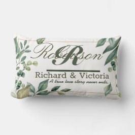 Par Heather Blommor Corolla Grönska Löv Lumbarkudde