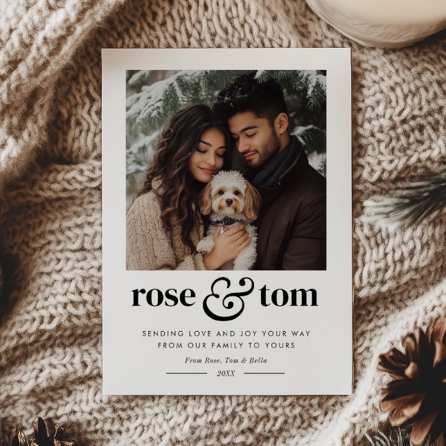 Par Hjärtat Semestern Foto Julkort (Skapare uppladdad)