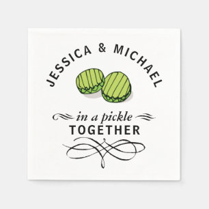 Par i en Pickle Together-Personlig Pappersservett