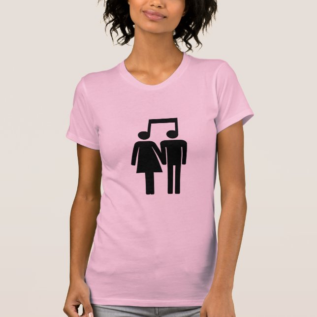 Par i harmoni-tröja t-shirt (Framsida)