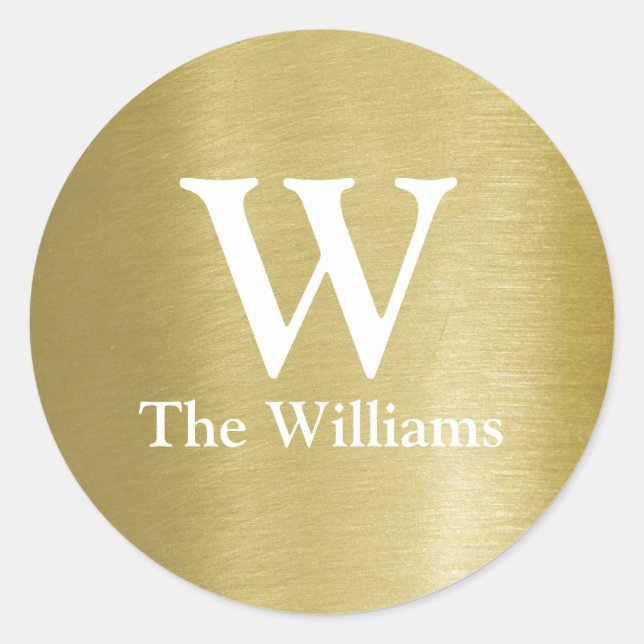 par initial & namn runt klistermärke (Framsida)