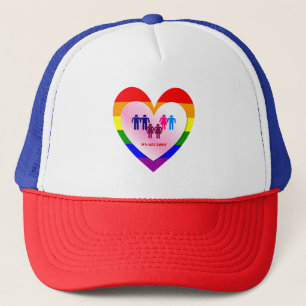 Par innanför Kärlekens Pride Heart Keps