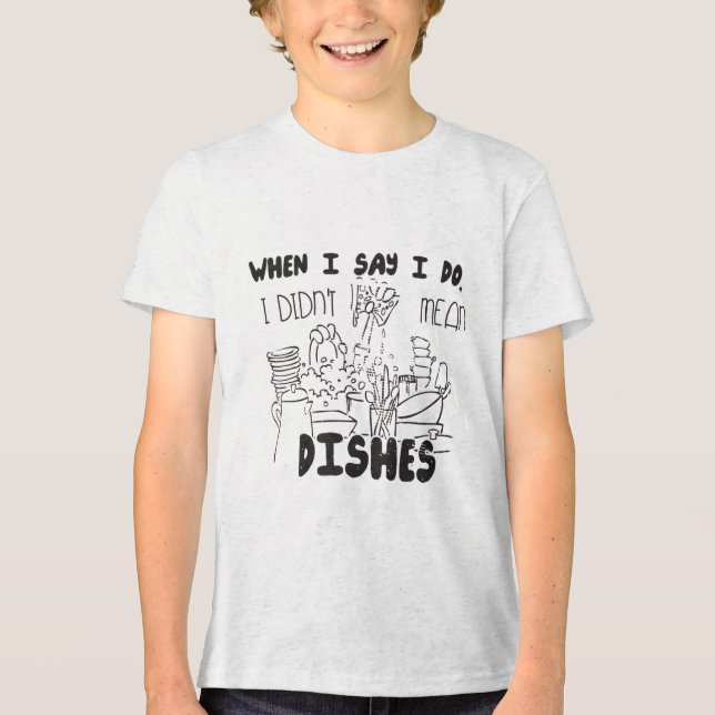 Par Joke Funny Bröllop Groom Humor Bride Premi T Shirt (Framsida)
