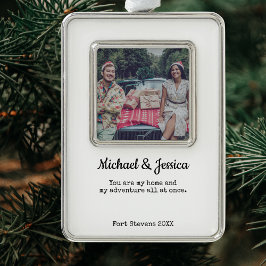 Par julfoto Ornament