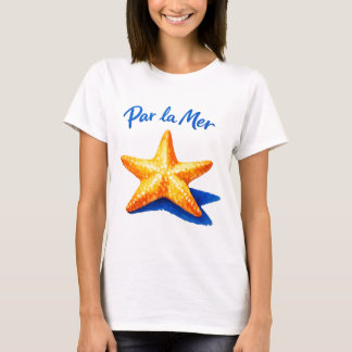 Par La Mer Kustvattenfärg Stjärnformad Konst T Shirt