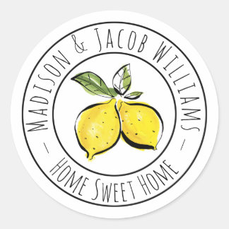 Par Lemons Classic Round Sticker Runt Klistermärke