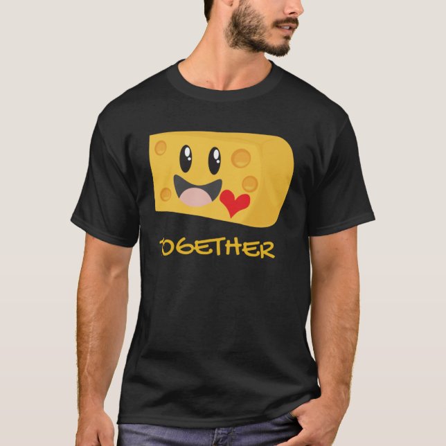 Par Macaroni och Cheese Better Together lite T Shirt (Framsida)