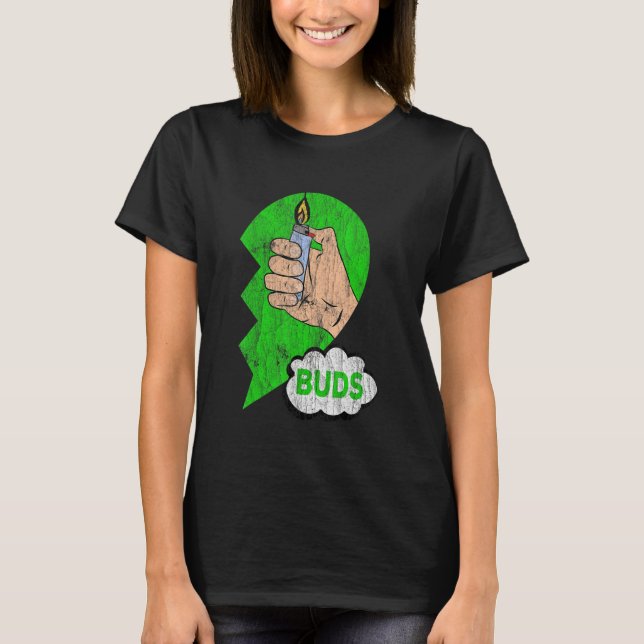 Par matchande bästa buffertar Ogräs-funny gemensam T Shirt (Framsida)