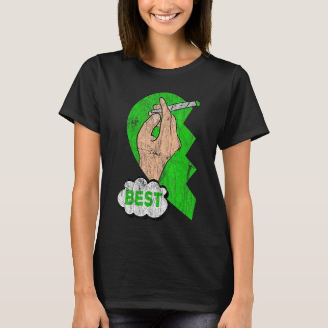 Par matchande bästa buffertar Ogräs-funny gemensam T Shirt (Framsida)