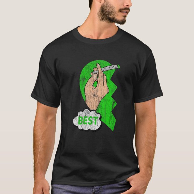 Par matchande bästa buffertar Ogräs-funny gemensam T Shirt (Framsida)