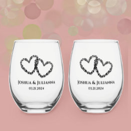 Par Namn Elegant Modern Original Heart Gift