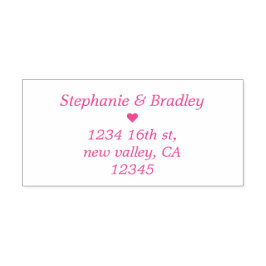 Par Namn Returadress Inking Rubber Frimärke Självfärgande Stämpel