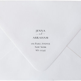 Par Namn Returadress  Rubber Frimärke Självfärgande Stämpel