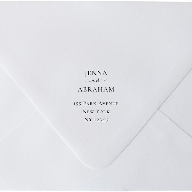 Par Namn Returadress  Rubber Frimärke Självfärgande Stämpel (Skapare uppladdad)