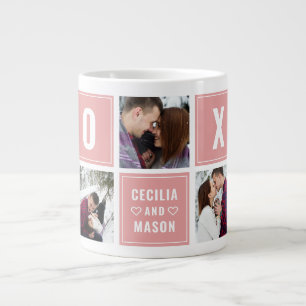 Par Namn XOXO Alla hjärtans dagars Anpassningsbar Jumbo Mugg
