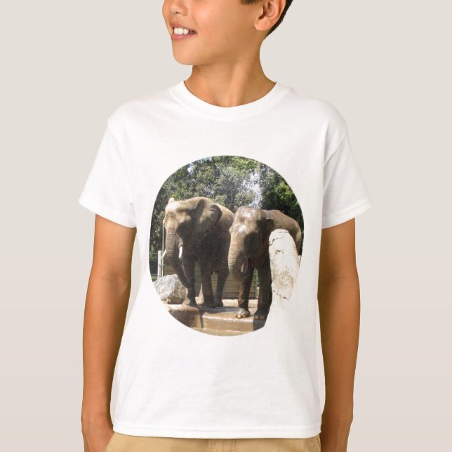 Par på Elephants Barn Sweatshirt Tröja (Framsida)