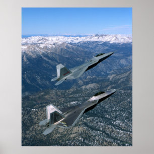 Par på F22 Luft-stridskrafter Poster