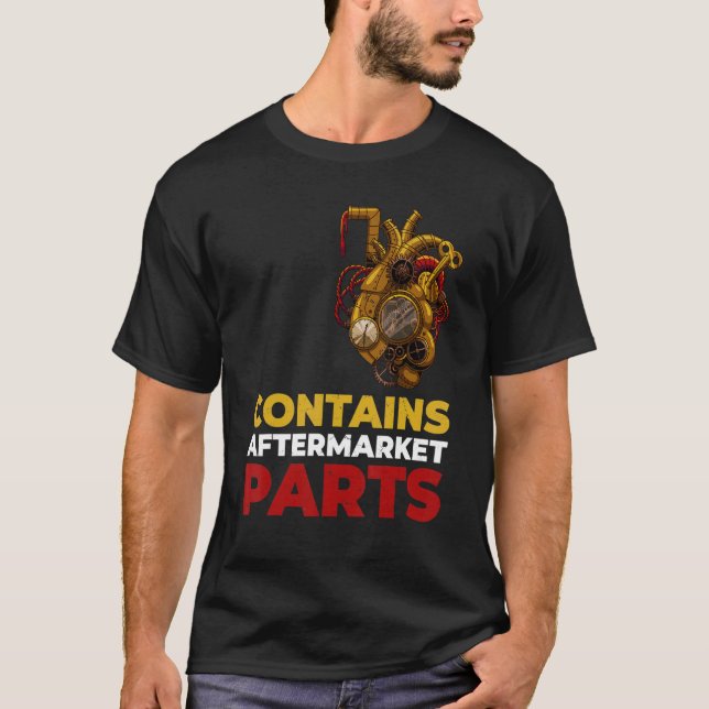 Par på öppen hjärtkirurgi innehåller eftermarknads t shirt (Framsida)