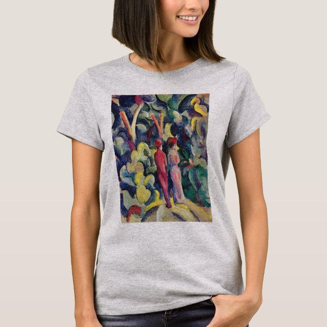 Par på skogspromenaden av August Macke T Shirt (Framsida)