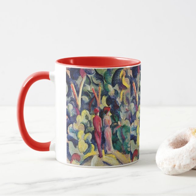 Par på skogsvägen av August Macke Mugg (Med munk)