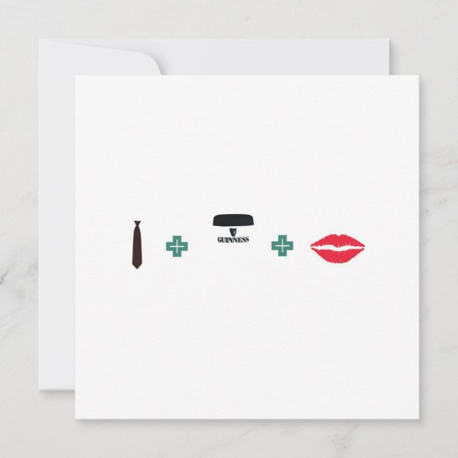 Par Party - irländskt tema Inbjudningar (Framsida)