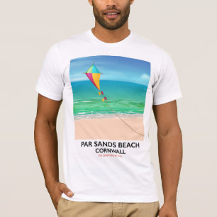 Par Sands Beach Cornwall strand reseposter T Shirt