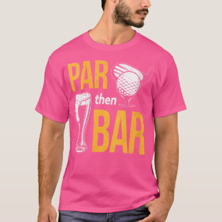 Par Sen Pub Golf Golfing Järn Beer Golf Klubb T Shirt
