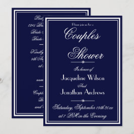 Par Shower Elegant Personlig Namn OSA Chic  Inbjudningar