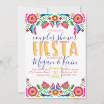Par Shower Fiesta Inbjudan