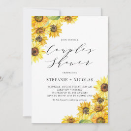 Par Shower för rustiska vattenfärger Inbjudningar