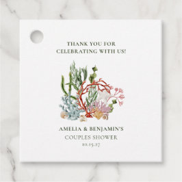 Par Shower för Snäckor i under havskoral Gåvor Etiketter