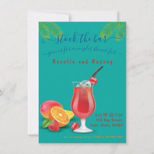 Par Shower 🍸 Lagrar vid Pub Party Firande Inbjudningar