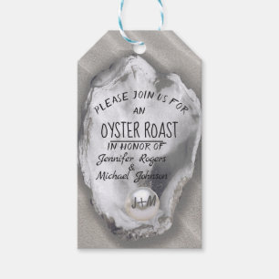 Par Shower Oyster Roast Classic Round Sticker Presentetikett