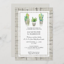 Par Shower Pavisserligen Succulent och Cactus