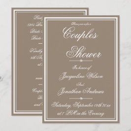 Par Shower Simple Elegant OSA Garden Party Inbjudningar