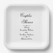 Par Shower Simple Elegant Script Namn