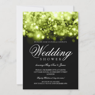 Par Shower Sparkling Ljus Lime Black Inbjudningar