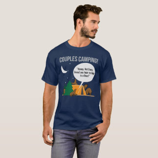 Par som campar den roliga campareT-tröja Tee Shirt