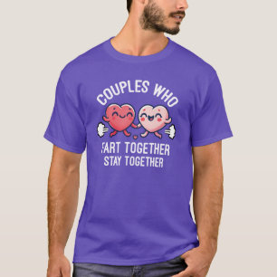 Par som fjärtar tillsammans hålls ihop - Roligt T Shirt