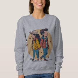 Par som håller varandra i handen promenerar tillsa t shirt
