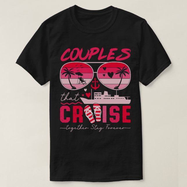 Par som kör samman och håller ihop Par T Shirt (Design framsida)