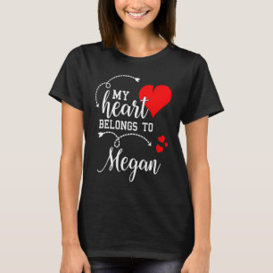 Par som matchar mitt hjärta mellan Megan My Lov T Shirt